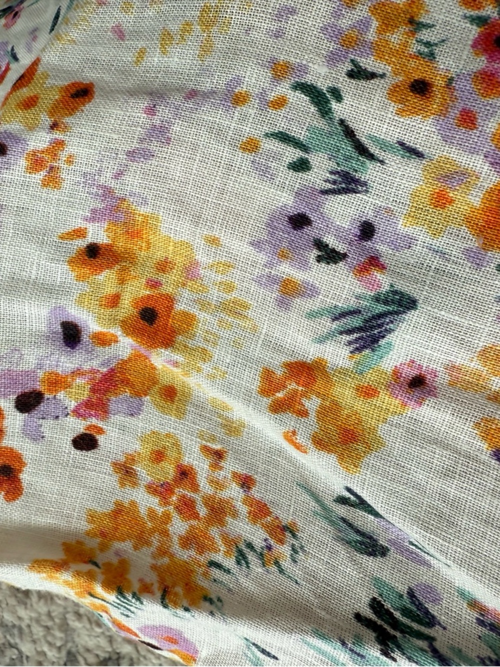 H&M Floral Crop Top with Tie Straps - Picture 7 of 8